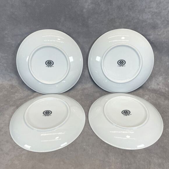 Set of 4 BIA Cordon Bleu Reindeer "Cheers" Round Appetizer/Dessert Plates 6.5 in - Picture 5 of 5